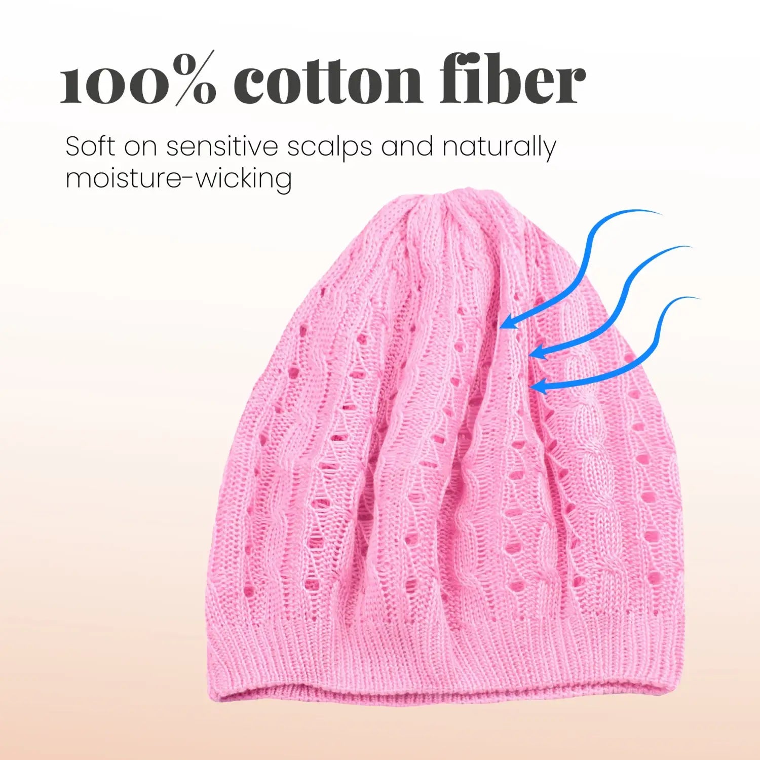 Women’s Cable Design Knitted Crochet Beanie Hat - Hats