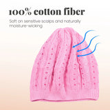 Women’s Cable Design Knitted Crochet Beanie Hat - Hats