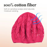 Women’s Leaf Design Knitted Crochet Beanie Hat - Hats