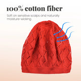 Women’s Leaf Design Knitted Crochet Beanie Hat - Hats