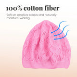 Women’s Leaf Design Knitted Crochet Beanie Hat - Hats