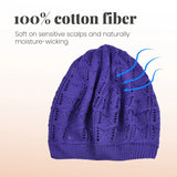 Women’s Triangle Design Knitted Crochet Beanie Hat - Hats