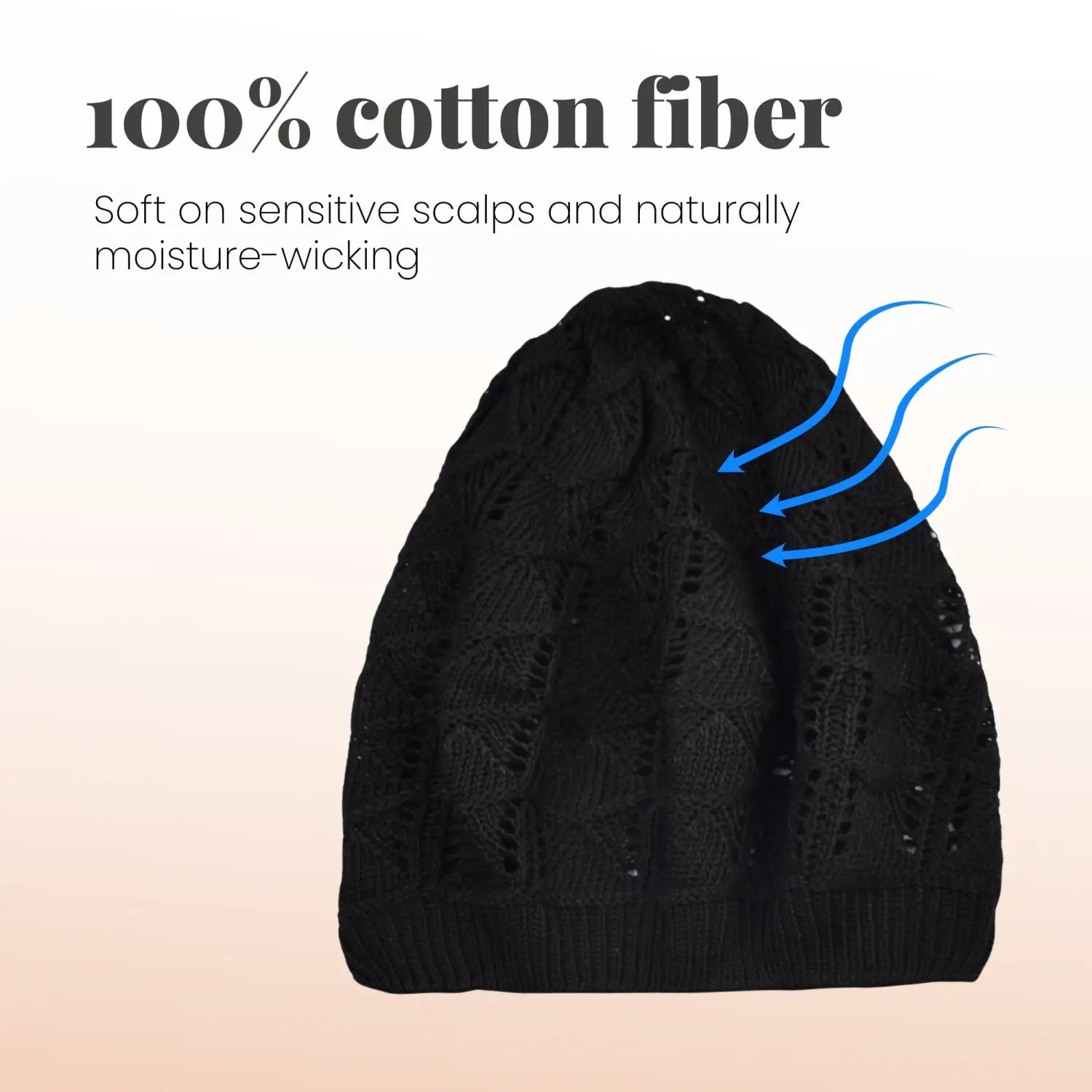 Women’s Triangle Design Knitted Crochet Beanie Hat - Hats