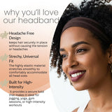 Workout Headbands for Women – Non-Slip Cotton Sweatbands - Headbands