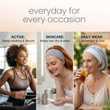 Workout Headbands for Women – Non-Slip Cotton Sweatbands - Headbands