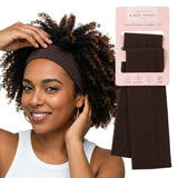 Workout Headbands for Women – Non-Slip Cotton Sweatbands - Dark Brown - Dark Brown / 7cm Width - Headbands